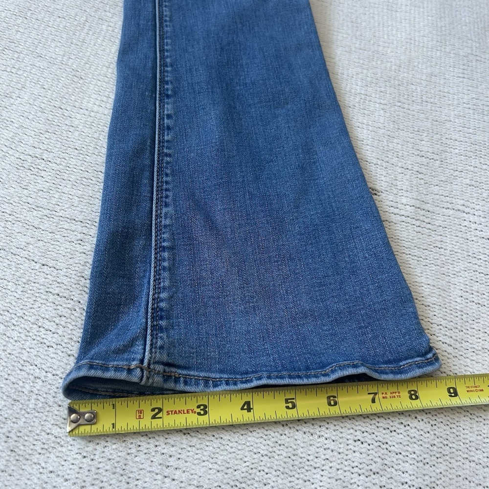 American Eagle Jeans Sz 6S Blue High Rise Artist Flare Stretch Denim 28x28.5 - Picture 16 of 16